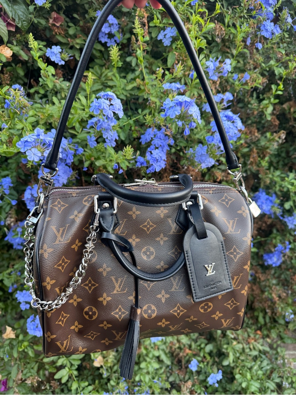 Inspired Brown Handbag with Shoulder Strap (Size 30)